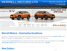 Tablet Screenshot of morrellmotors.co.nz